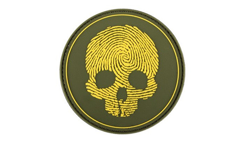 101 Inc. - 3D-Emblem - Fingerabdruck-Totenkopf - Gelb - 444130-7209