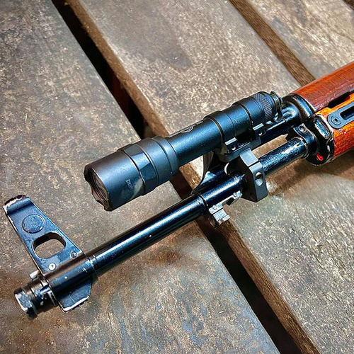 FTCS - Halterung für taktische Taschenlampe am Lauf einer AK/AKM - Schwarz - nr.11