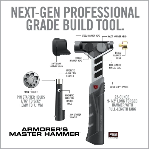 Real Avid - Werkzeugsatz Armorer’s Master Hammer and Accu-Punch Standard Pin Punch Set - AVAMHAPS