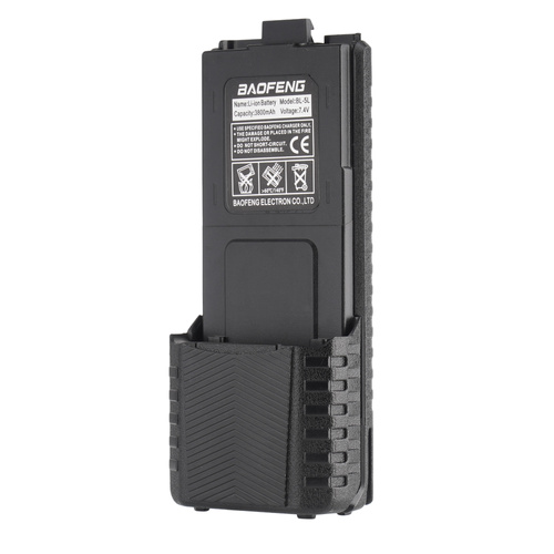 BaoFeng - Austauschbare wiederaufladbare Batterie für UV-5R/UV-8HX - USB-C - 7,4 V - 3800 mAh - BL-5L
