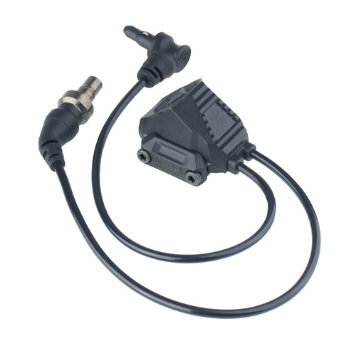 Unity Tactical - Kabelschalter Axon SL Sync - SureFire/Crane Laser - 7" - Schwarz - AXN-SL-SI7B