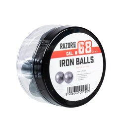 RazorGun - Gummigeschosse mit Eisenfüllungen RAM .68 für Umarex T4E HDS & SG-68 - 20 Stück - 337-043
