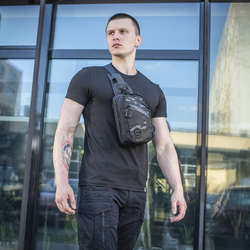 M-Tac - Elite Hex Umhängetasche mit Holster - Multicam Black - 10175208