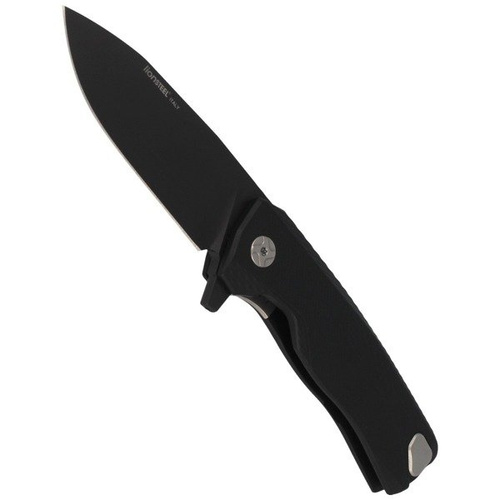 LionSteel - Aluminium Schwarz / Schwarz Klinge Klappmesser - ROK A BB