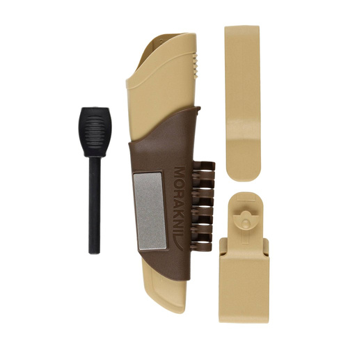 Morakniv - Bushcraft Survival Messer mit Feuerstarter - Wüste - 13033