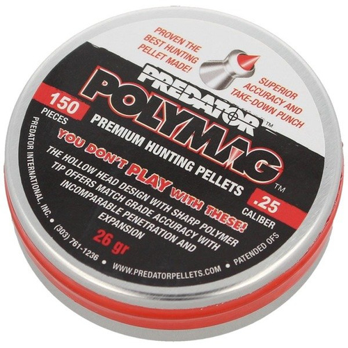 JSB - Predator PolyMag .25 / 6.35mm Luftgewehrkugeln - 150 - 1004-01-150