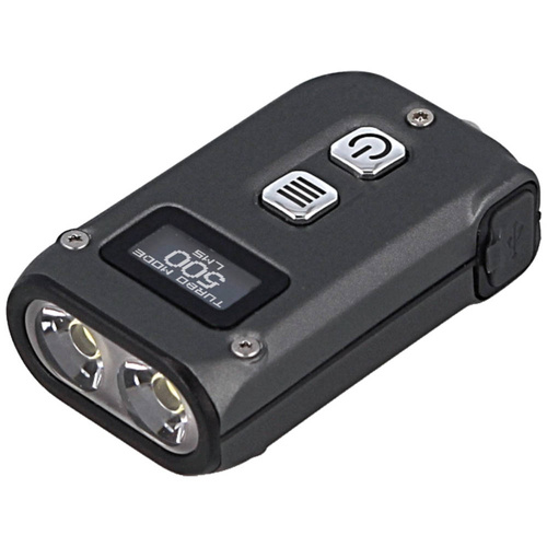 NiteCore - Schlüsselanhänger-Taschenlampe TINI2 - 500lm - 280mAh - Grau - TINI2 GRAY