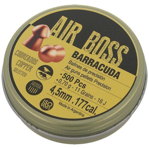 Apolo - Air Boss Barracuda Kupfer Luftgewehrkugeln - .177 / 4,5 mm - 500 Stück - E30002.G2