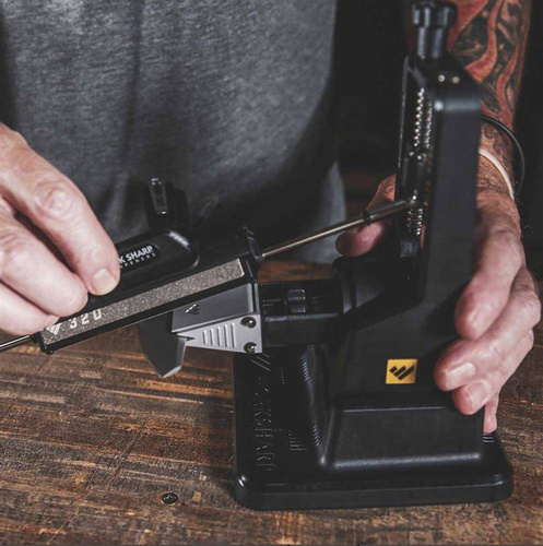 Work Sharp – Tisch-Messerschärfer mit präziser Einstellung – Schwarz – WSBCHPAJ-I