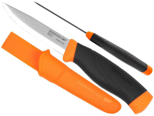 Morakniv - Companion HeavyDuty F - Kohlenstoffstahl - Orange - 12495