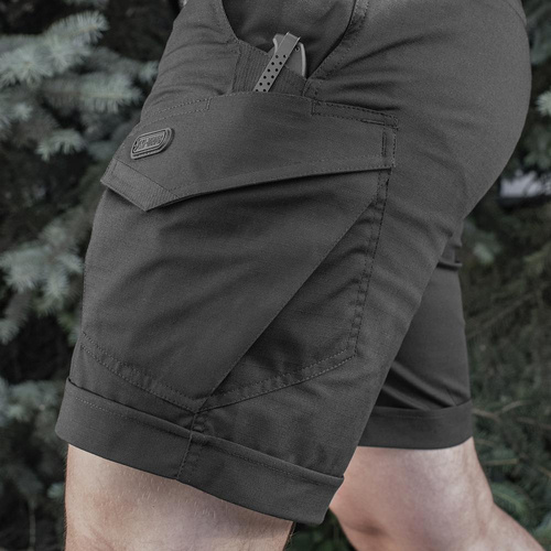 M-Tac - Aggressor Tactical Shorts - Polycotton - Rip-Stop - Schwarz - 20018002