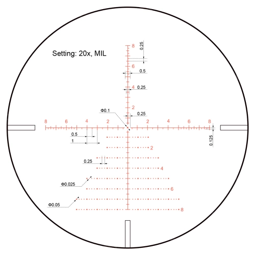 Vector Optics - Zielfernrohr Continental x8 4-32 SFP ED Zero Stop - 56 mm - Schwarz - SCOL-T51