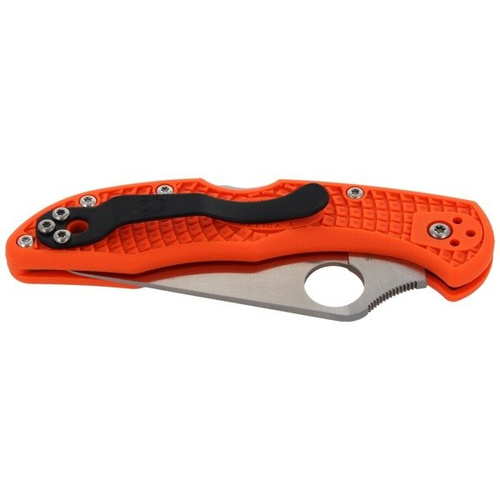 Spyderco - Delica® 4 FRN flach geschliffen Orange Messer - C11FPOR