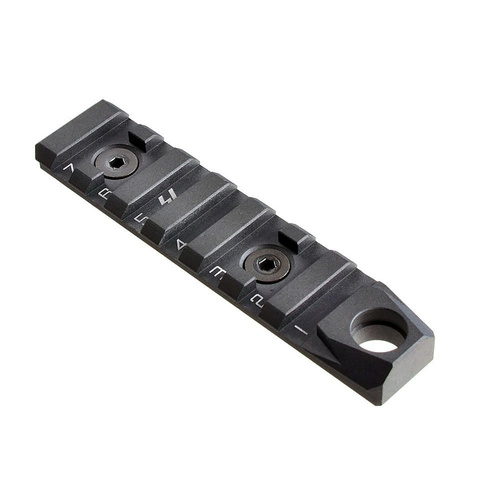 Strike Industries - LINK KeyMod / M-LOK Schiene - 7 Schlitze + QD - Schwarz - LINK-RS-7-QD