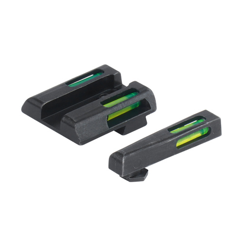 Hiviz - LiteWave H3 Tritium/Litepipe Pistolenzielgeräte - Glock 42 / 43 - Grün - Weißer Umriss - GLN321