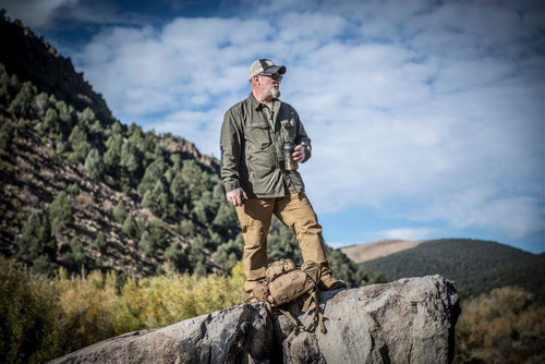 Helikon - Koszula Woodsman - Taiga Grün / Coyote - KO-WDN-DC-1109A