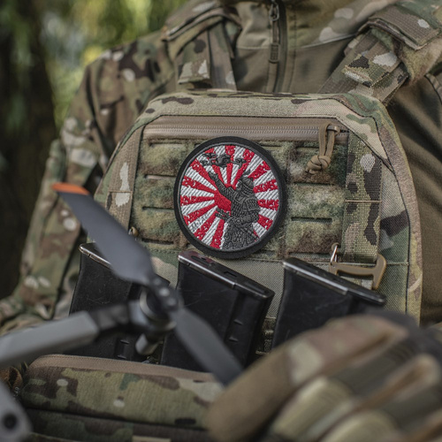 M-Tac – Aufnäher „Weg des Samurai“ – Stickerei – Weiß/Rot – 51426332