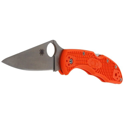 Spyderco - Delica® 4 FRN flach geschliffen Orange Messer - C11FPOR
