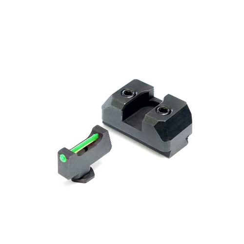 DTF Solutions - Fiber Optik Visiere für Glock Gen 5 DTF Analog Sights - Grün