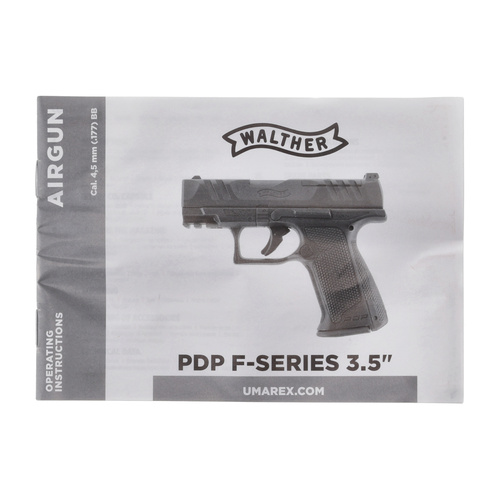 Walther - Replik Pistole PDP F-Serie 3,5" - 6 mm BB - CO₂ 12 g - Schwarz - 2.6600