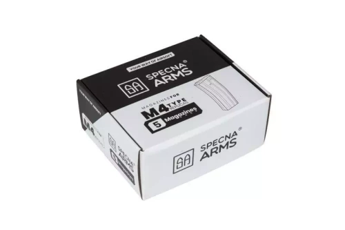 Specna Arms - Mid-cap Magazine für M4/M16 Repliken - 5 Stk. - Schwarz - SPE-05-025503