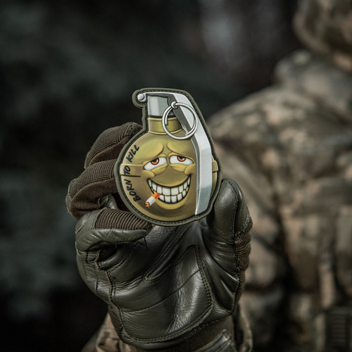 M-Tac - Aufnäher Lächelnde Granate M67 v2 - PVC 3D - Grün - 51139200