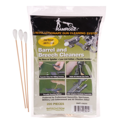RamRodz - Lauf- und Verschlussreiniger - .38 / 9 mm / .357 / .380 - 200 Stück - #38200