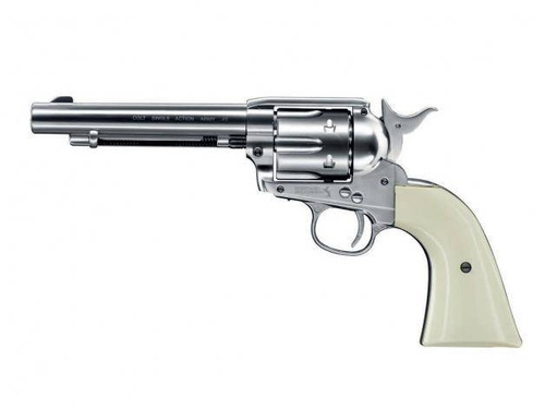 Umarex - Colt SAA .45-5.5" Luftpistole Revolver - Nickel Pearl - 4,5 mm BB - 5.8307