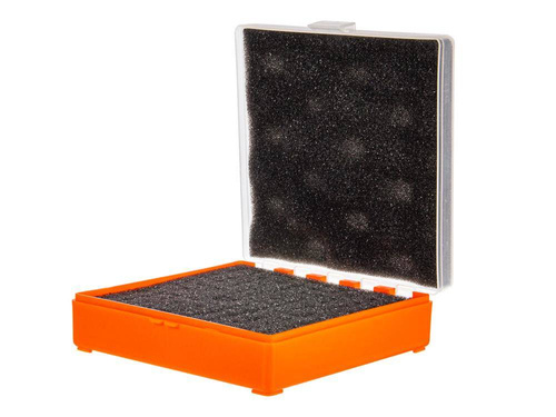 Megaline - Transportbox - 11x11x3,5 cm - Orange-transparent - 607/0002OT