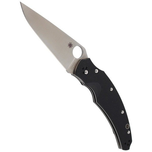 Spyderco - Opus Schwarz G-10 PlainEdge-Messer - C218GP