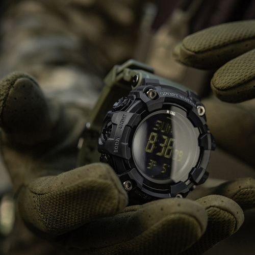 M-Tac - Taktische Uhr 2037 - LED - 5 ATM - Grün - 50007001