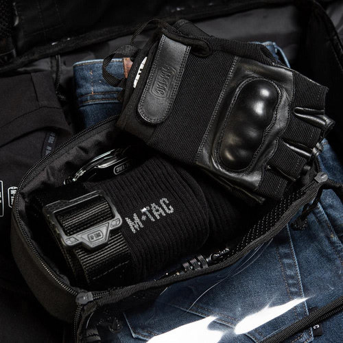 M-Tac – Elite Medium Clear Pouch – Medium – Schwarz – 10147002-M
