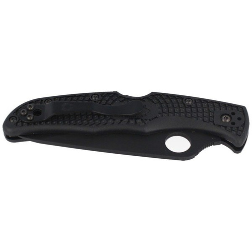 Spyderco - Endura® 4 FRN Schwarz / Schwarz Klinge SpyderEdge Messer - C10PSBBK
