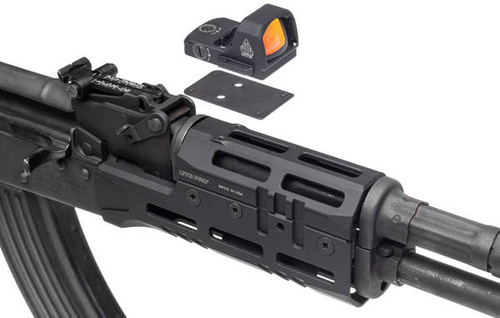 UTG - Frontgriff für AK 47 Super Slim Drop-In - M-LOK - Aluminium - Schwarz - MTU053SSM