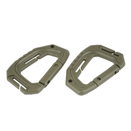 Mil-Tec - Taktischer MOLLE-Karabiner - Polymer - 2 Stück - OD Grün - 15922501
