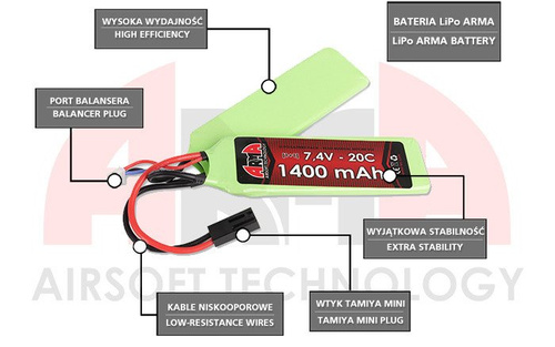Arma Tech - AEG Akku - LiPo - 7,4V 3300 mAh 35C [1].
