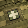 M-Tac - Medic Cross Square 3D PVC Patch - Olive - 51124001