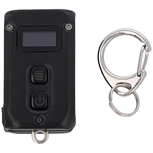 NiteCore - TINI2 Schlüsselanhänger-Taschenlampe - 500lm - Li-Ionen Akku - 280mAh - Schwarz - TINI2 BLACK