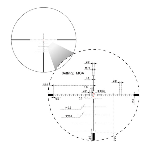 Vector Optics - Zielfernrohr Sentinel 6-24x50 - 50 mm - FFP - SCFF-57