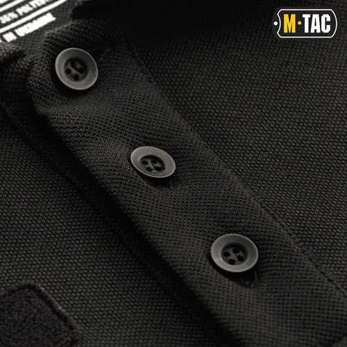 M-Tac - Taktisches Poloshirt mit langen Ärmeln - Schwartz - 80021002