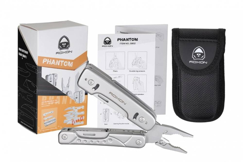 Roxon - Multitool mit austauschbarer Klinge und Drahtschneider Phantom - S802