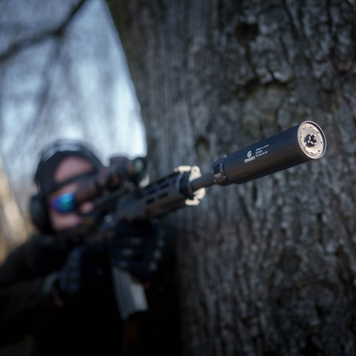 Gomander - Gewehr Schalldämpfer Tactinox QD L - 5.56 mm - M26x1.5 - Schwarz - TB0.9650