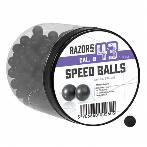 RazorGun - Gummigeschosse RAM .43 für Umarex T4E M&P9 / TPM1 / PPQ - 190 Stück - 337-059