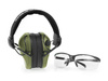 RealHunter - Set aus Active PRO Gehörschützern und Schutzbrille - Olive Green