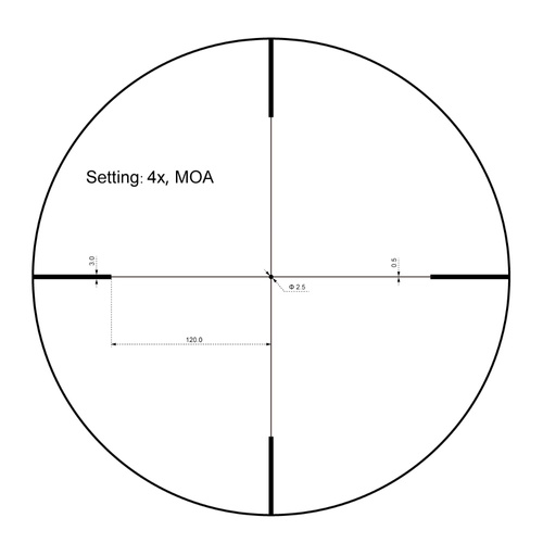 Vector Optics - Zielfernrohr Forester JR. 1-4x24 - Schwarz - SCOC-28