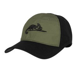 Helikon - Logo Cap - PolyCotton Ripstop - Schwarz / Olivgrün - CZ-LGC-PR-0102B