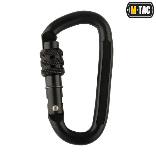 M-Tac - Stahlkarabiner - 10 cm - Schwarz - HWDSK01