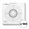 Universal-Schießscheibe - 140 x 140 mm - 100 Stück - 100-01
