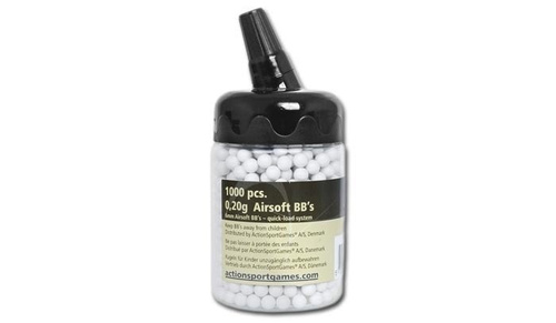 ASG - Airsoft BB Pellets - 0,20g - 1000 rds - Flasche - 14185