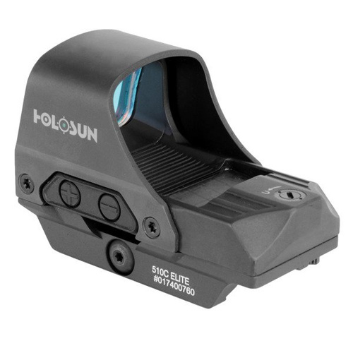 Holosun - Rotpunkt HE510C-GR Elite Multi Reticle Green Dot - Solar Panel - Grüner Punkt - Schwarz - HE510C-GR